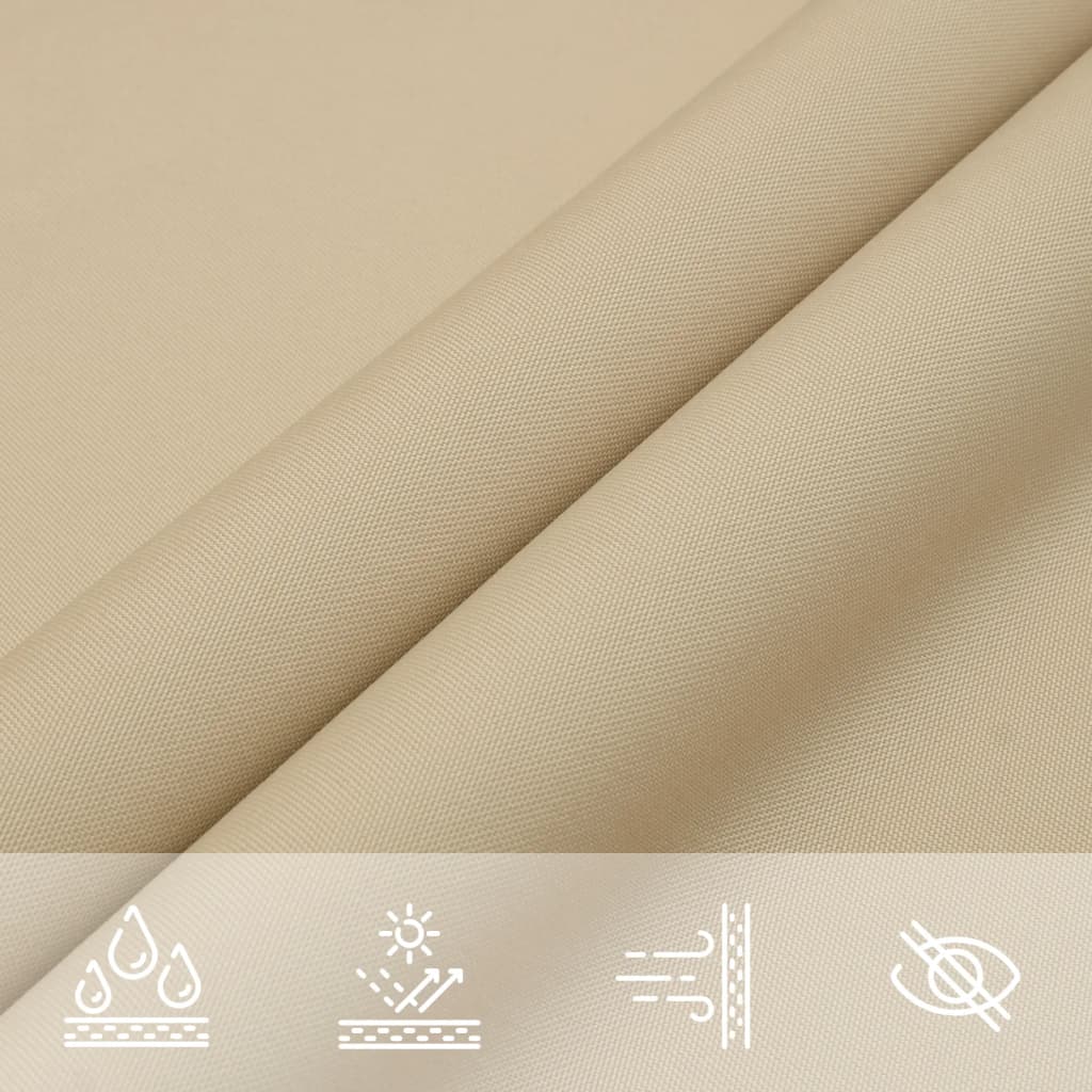 Parasole a Vela Oxford Rettangolare 2x2,5 m Beige