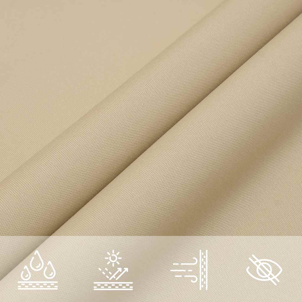 Parasole a Vela Oxford Rettangolare 2x3,5 m Beige