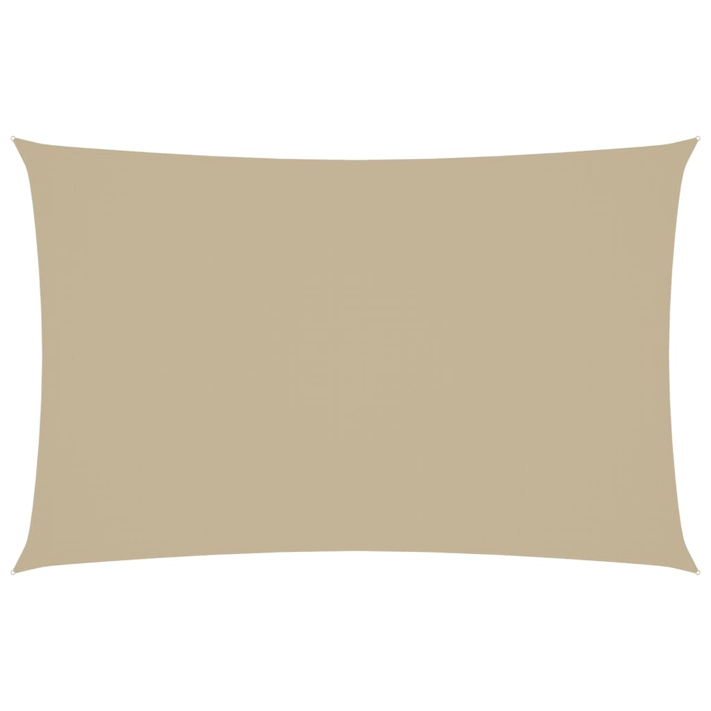 Parasole a Vela Oxford Rettangolare 2x5 m Beige