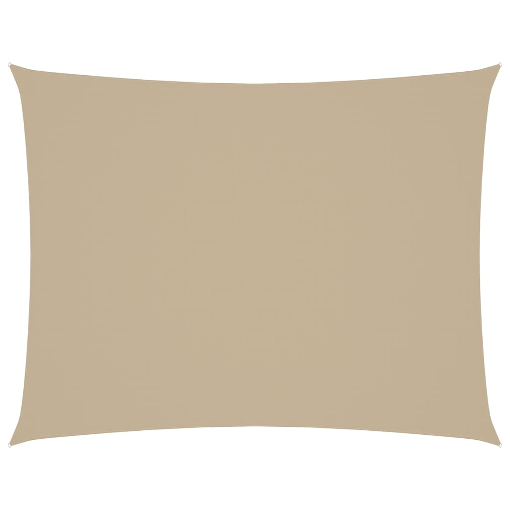 Parasole a Vela Oxford Rettangolare 2,5x3,5 m Beige