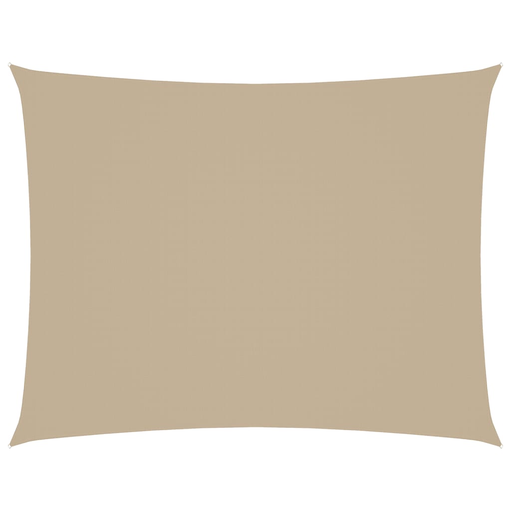 Parasole a Vela Oxford Rettangolare 2,5x4 m Beige