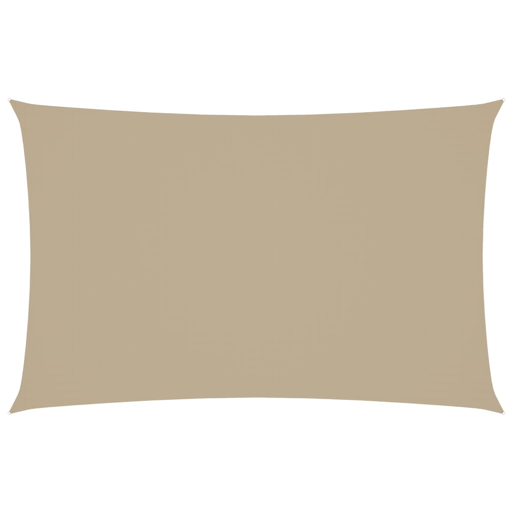 Parasole a Vela Oxford Rettangolare 2,5x5 m Beige