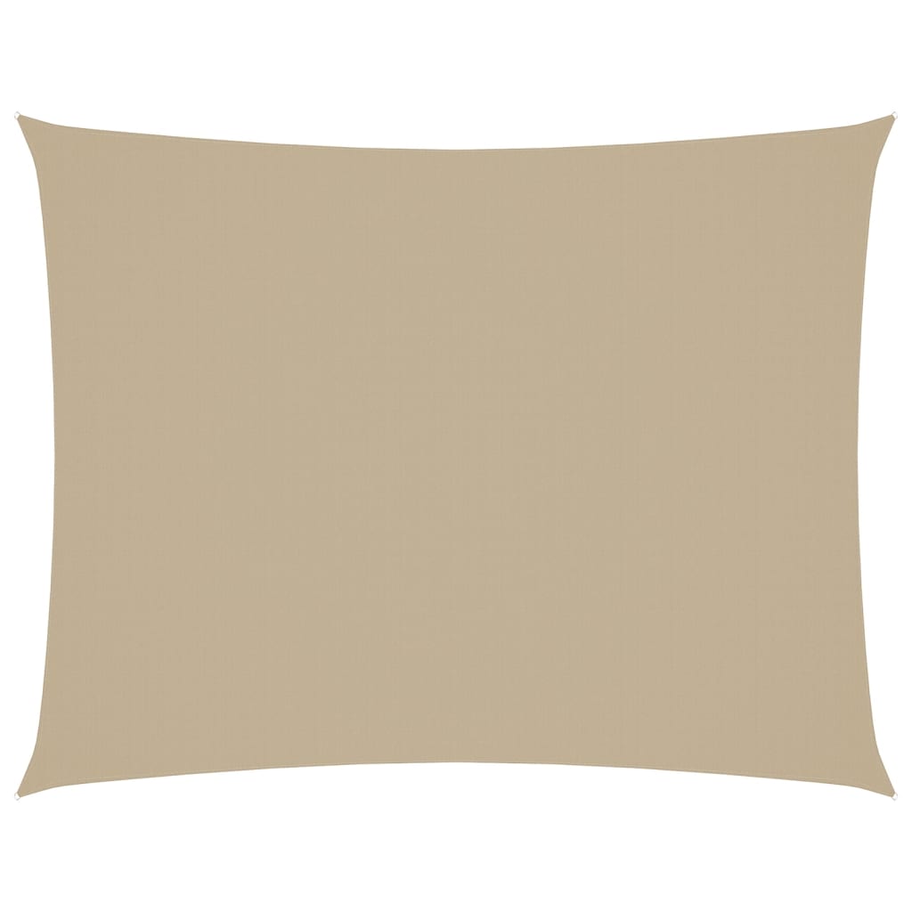 Parasole a Vela Oxford Rettangolare 3x6 m Beige