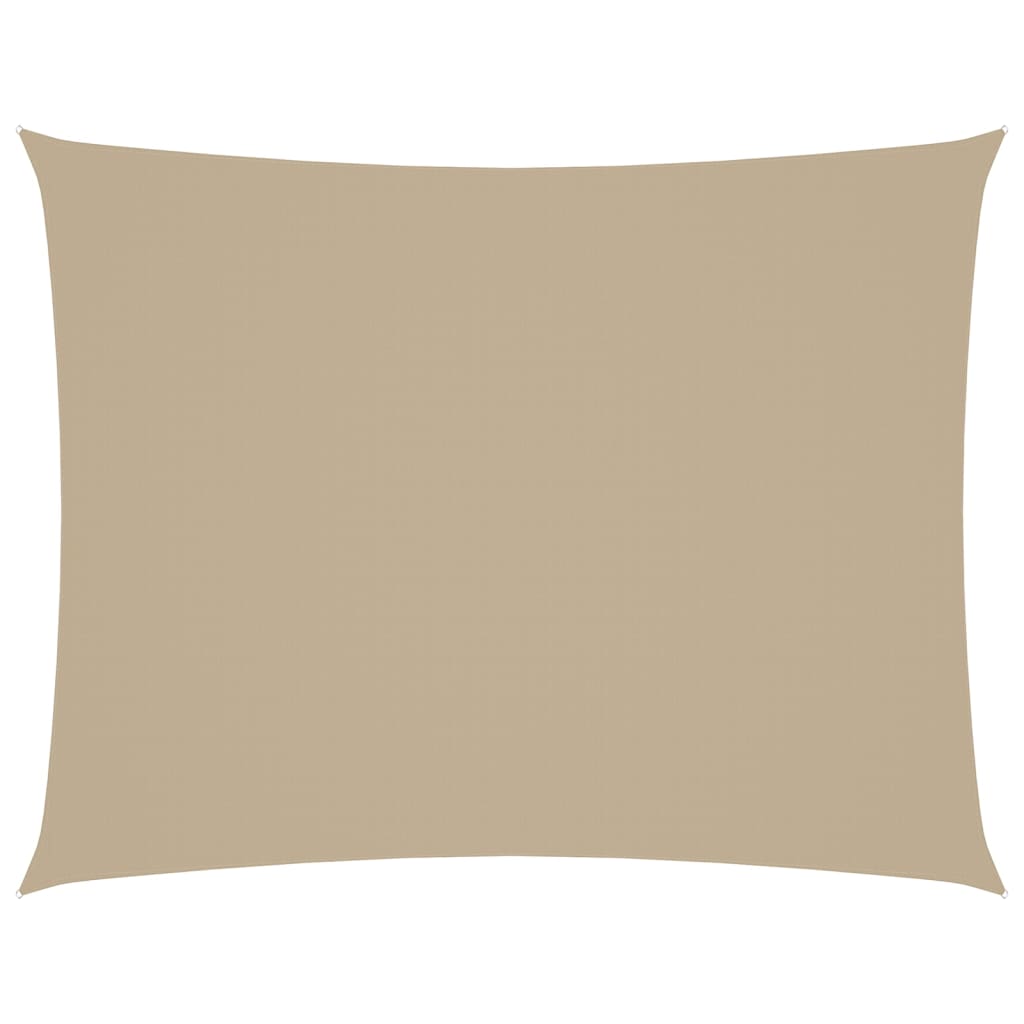 Parasole a Vela Oxford Rettangolare 4x5 m Beige