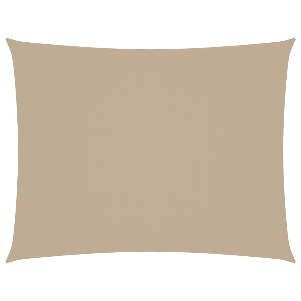 Parasole a Vela Oxford Rettangolare 5x6 m Beige