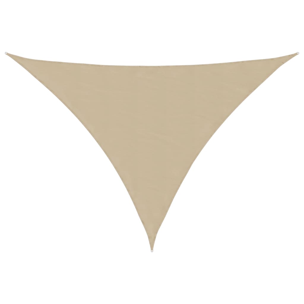 Parasole a Vela Oxford Triangolare 4x5x5 m Beige