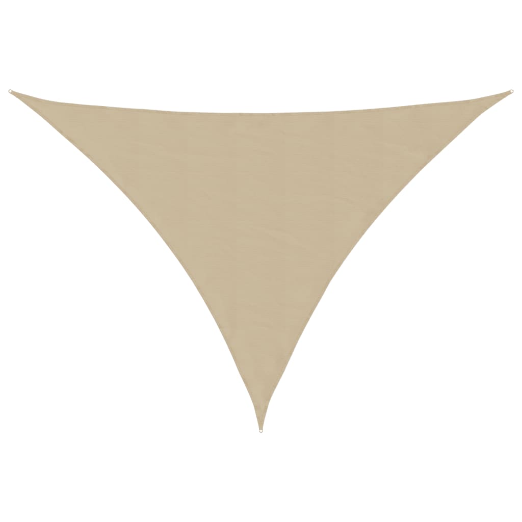 Parasole a Vela Oxford Triangolare 5x6x6 m Beige