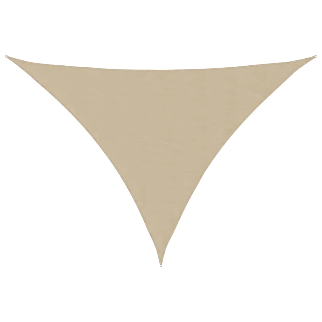 Parasole a Vela Oxford Triangolare 4x5x6,4 m Beige