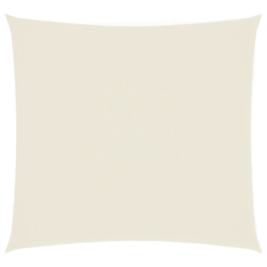 Parasole a Vela in Tela Oxford Quadrato 4,5x4,5 m Crema