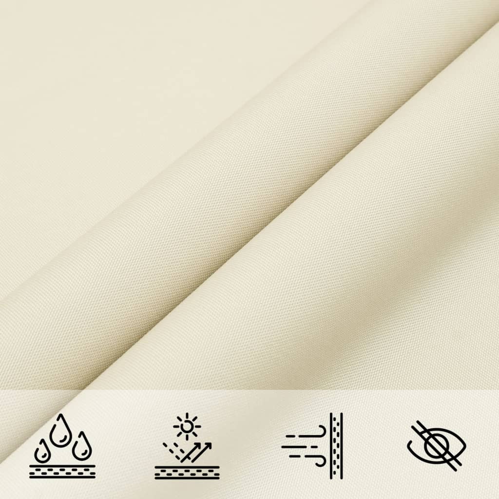 Parasole a Vela Oxford Rettangolare 2x2,5 m Crema