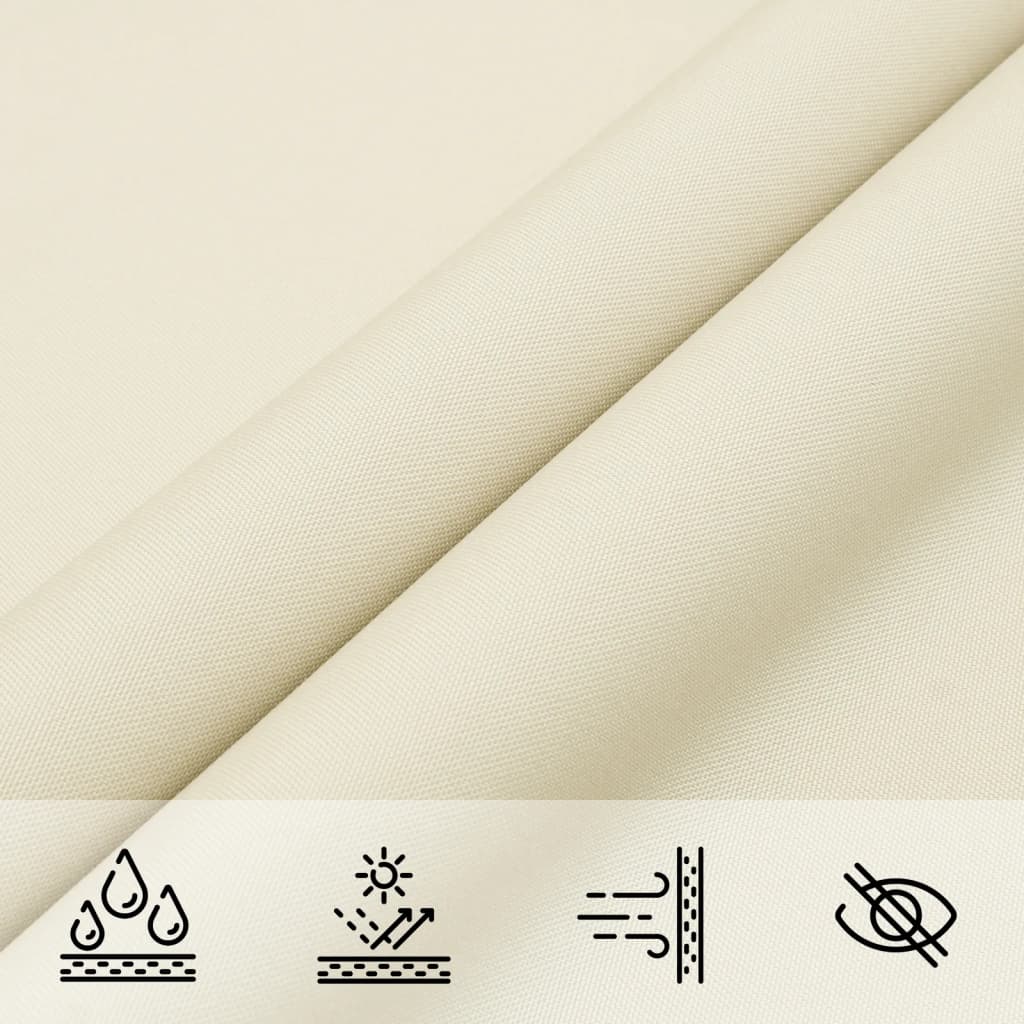 Parasole a Vela Oxford Rettangolare 5x6 m Crema