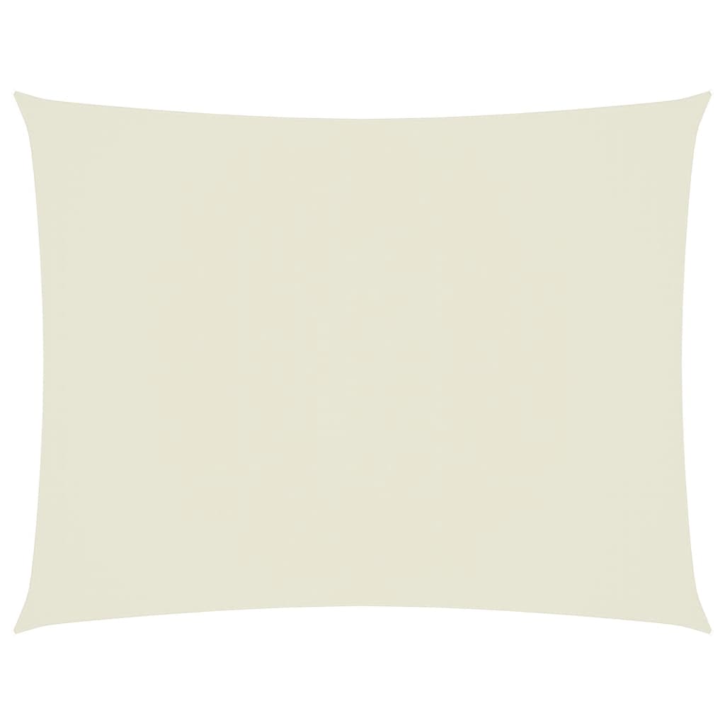 Parasole a Vela Oxford Rettangolare 6x7 m Crema