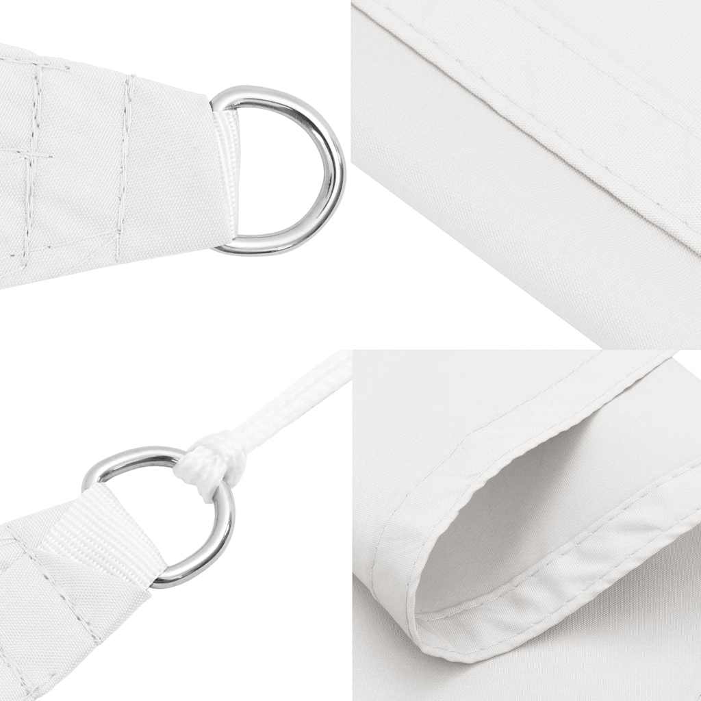 Parasole a Vela in Tela Oxford Quadrata 6x6 m Bianco