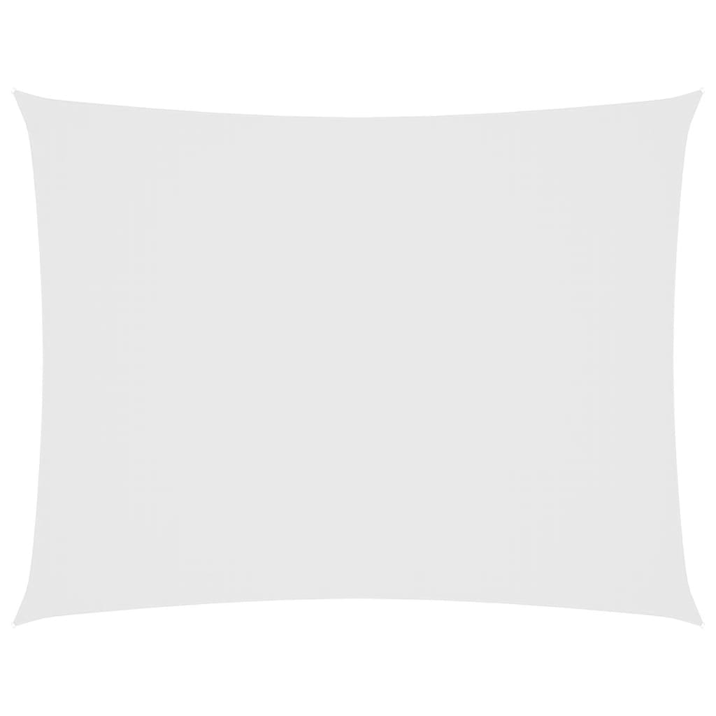 Parasole a Vela Oxford Rettangolare 3x4 m Bianco