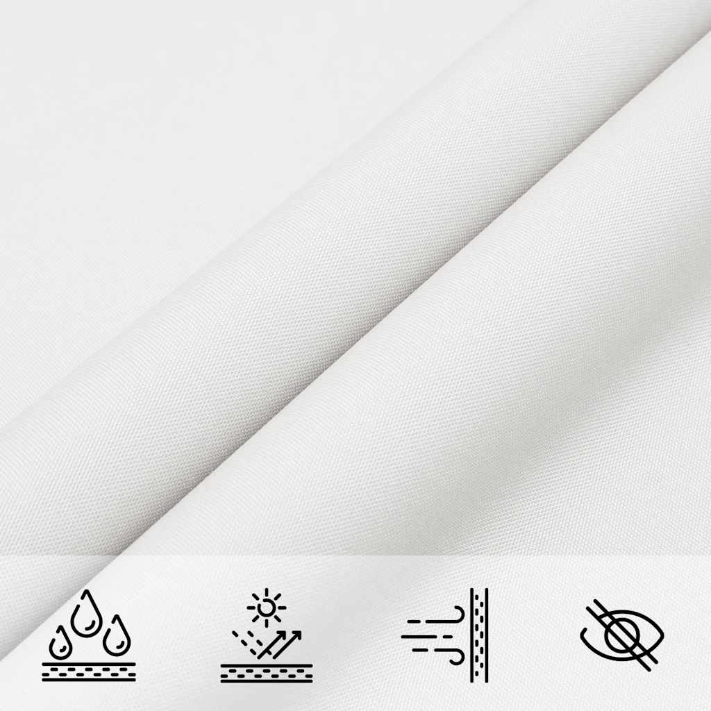 Parasole a Vela Oxford Rettangolare 3x4,5 m Bianco