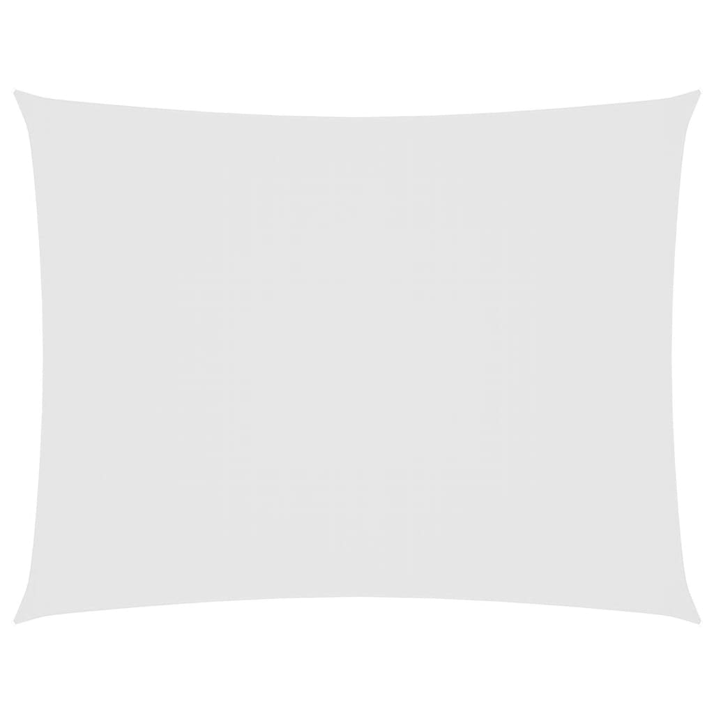 Parasole a Vela Oxford Rettangolare 5x6 m Bianco