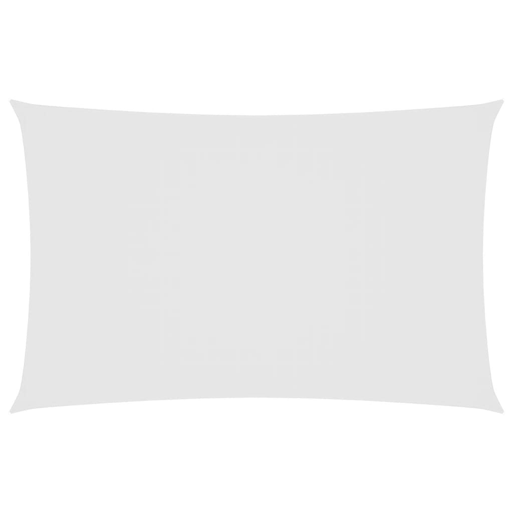 Parasole a Vela Oxford Rettangolare 6x8 m Bianco