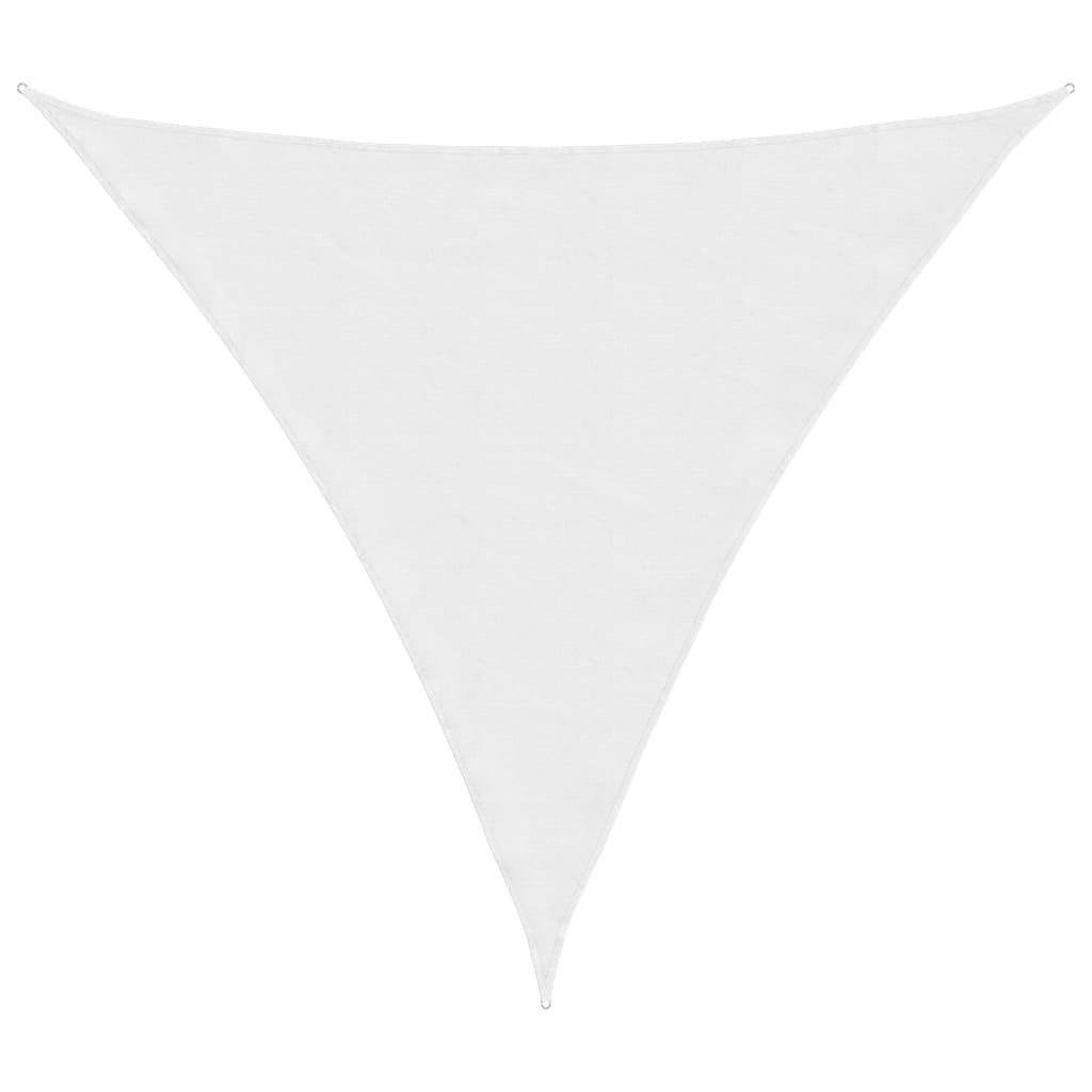 Parasole a Vela Oxford Triangolare 3x3x3 m Bianco