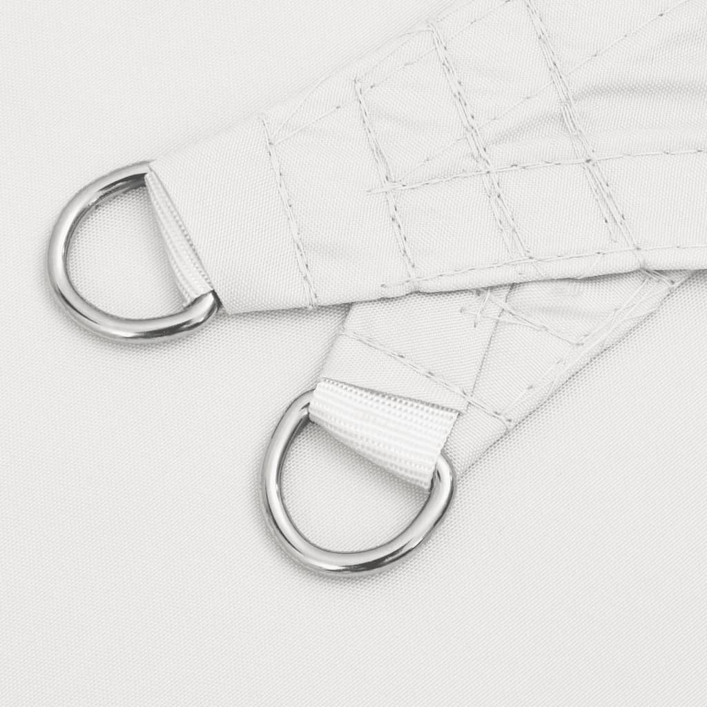 Parasole a Vela Oxford Triangolare 3,5x3,5x4,9 m Bianco