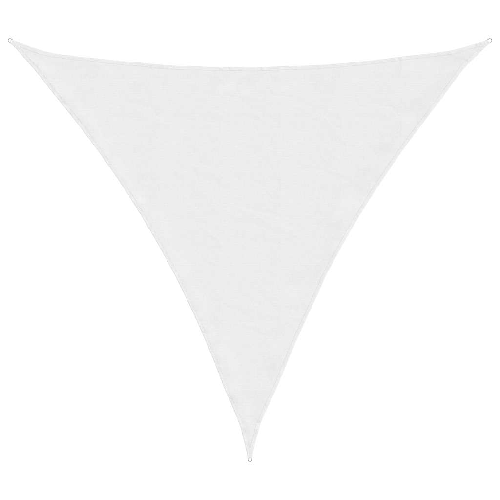 Parasole a Vela Oxford Triangolare 4x4x4 m Bianco