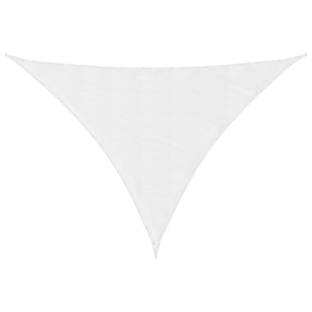 Parasole a Vela in Tessuto Oxford Triangolare 4x4x5,8m Bianco