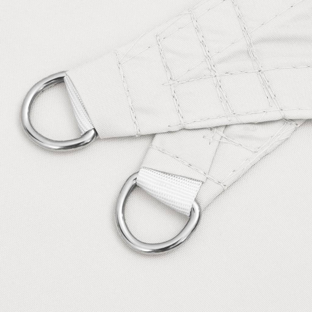 Parasole a Vela Oxford Triangolare 4x5x5 m Bianco