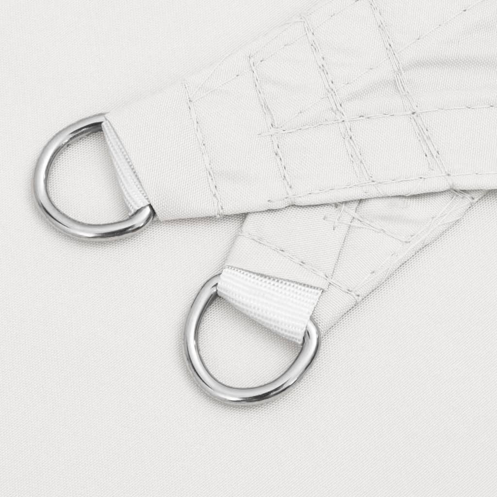 Parasole a Vela Oxford Triangolare 4x5x6,4 m Bianco
