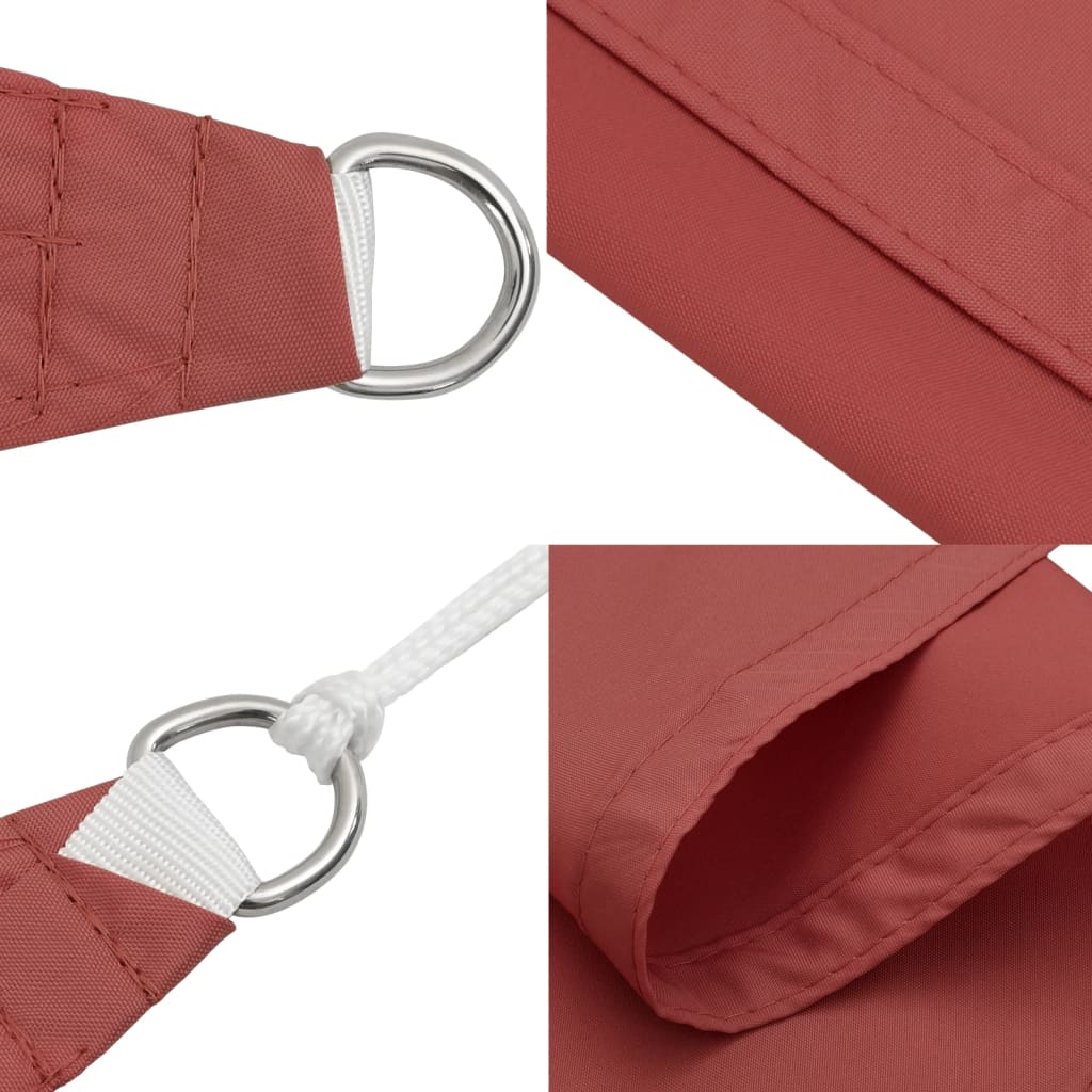 Vela Parasole in Tela Oxford Quadrata 2,5x2,5 m Terracotta