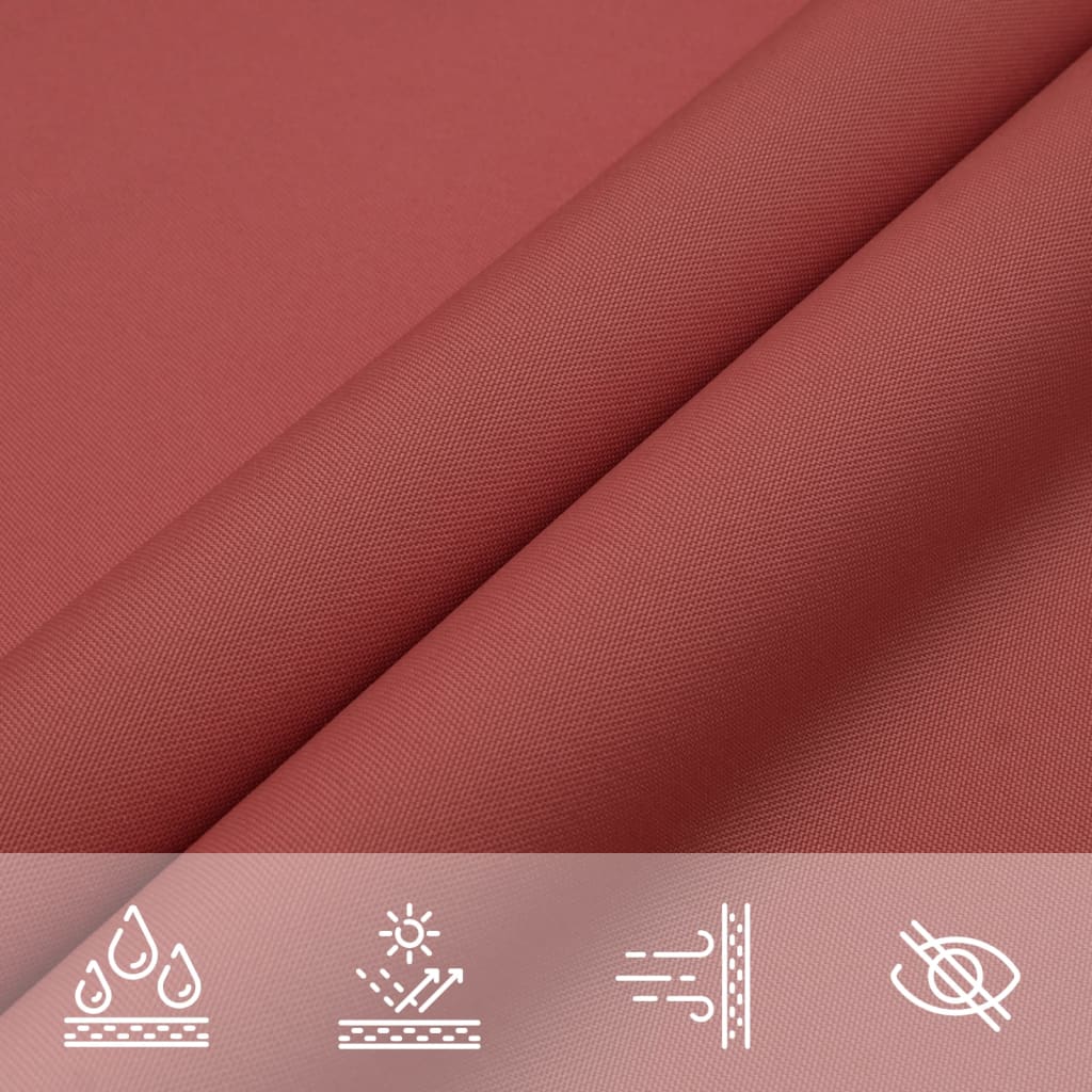 Parasole a Vela Tessuto Oxford Rettangolare 3,5x5m Terracotta