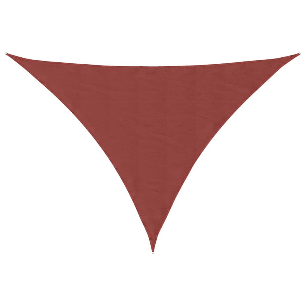 Parasole a Vela Oxford Triangolare 2,5x2,5x3,5 m Terracotta