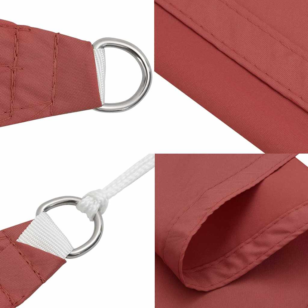 Parasole a Vela Oxford Triangolare 2,5x2,5x3,5 m Terracotta