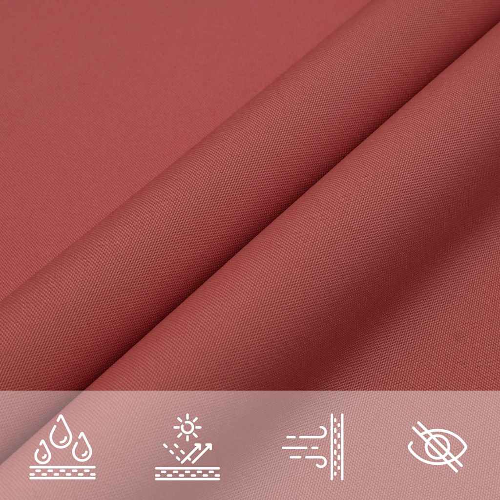 Parasole a Vela Oxford Triangolare 2,5x2,5x3,5 m Terracotta