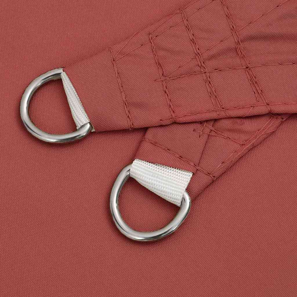 Parasole a Vela Oxford Triangolare 3x3x3 m Terracotta