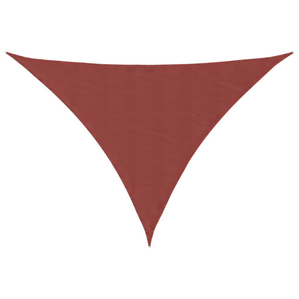 Parasole a Vela Oxford Triangolare 4x5x6,4 m Terracotta