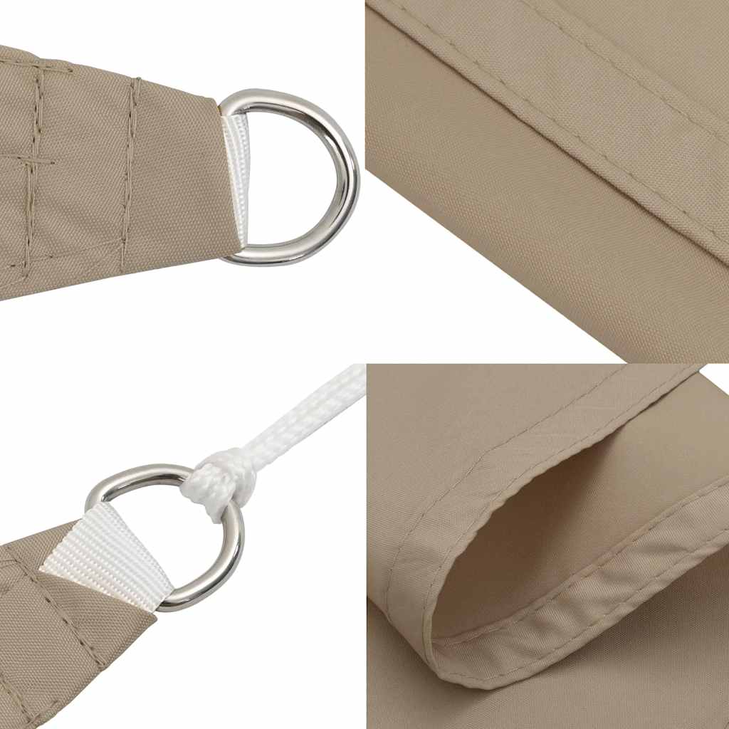 Parasole a Vela in Tessuto Oxford Rettangolare 3x6 m Bianco