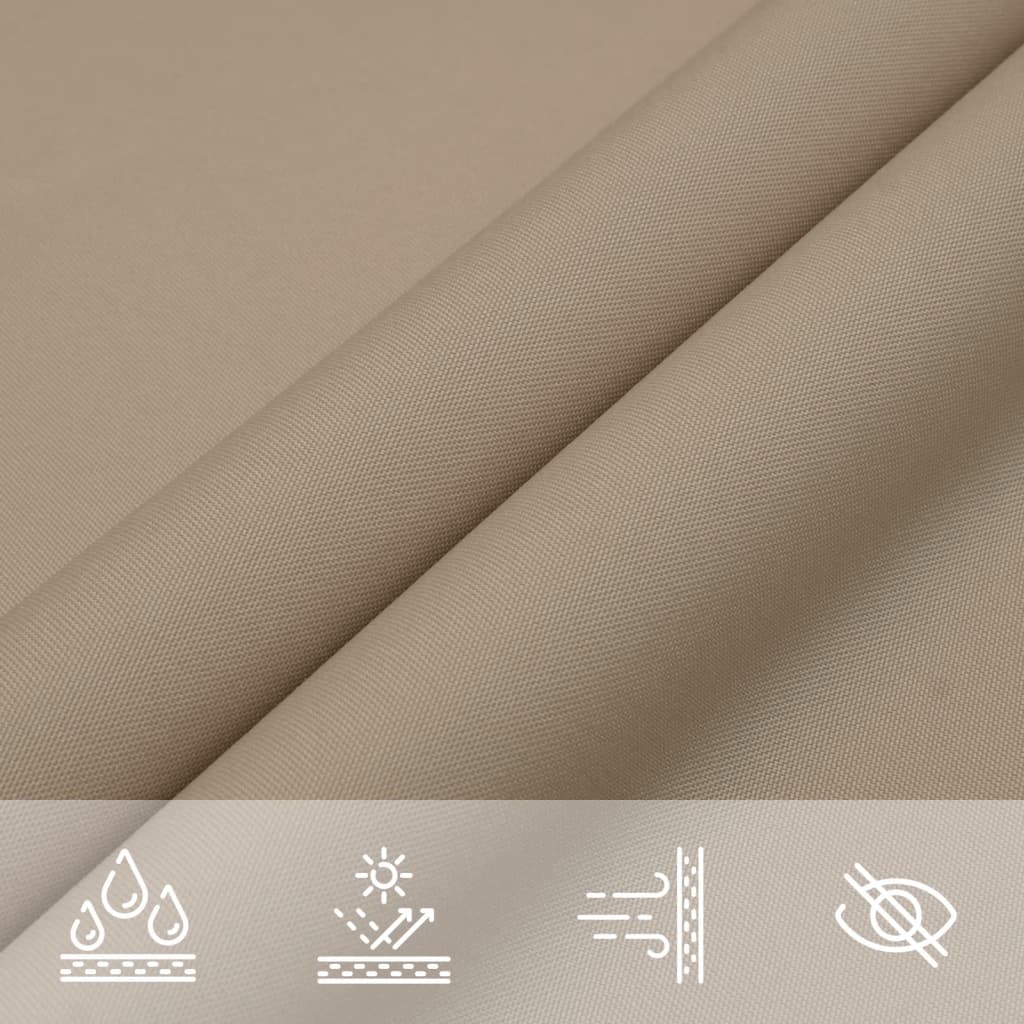 Parasole a Vela Tessuto Oxford Rettangolare 4x5m Grigio Talpa