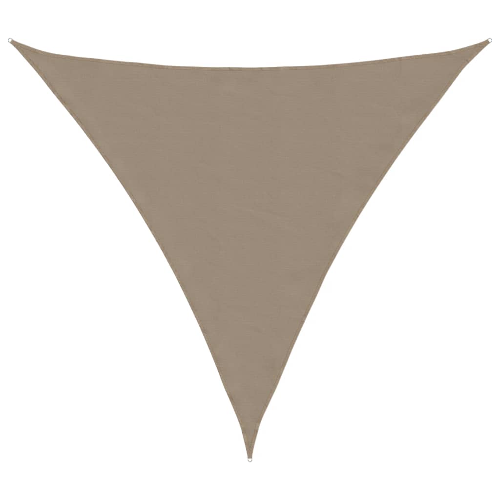 Parasole a Vela Oxford Triangolare 3x3x3 m Grigio Talpa