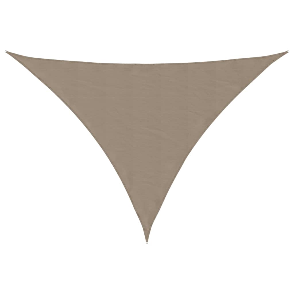 Parasole a Vela Oxford Triangolare 4x5x5 m Grigio Talpa