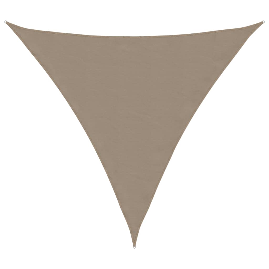Parasole a Vela Oxford Triangolare 5x5x5 m Grigio Talpa