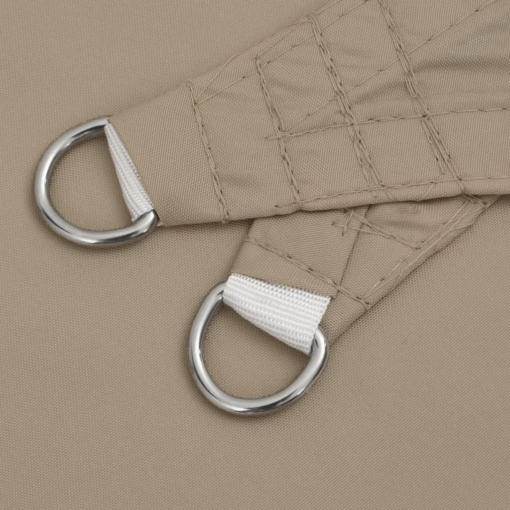 Parasole a Vela Oxford Triangolare 5x5x5 m Grigio Talpa