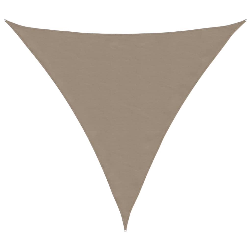 Parasole a Vela Oxford Triangolare 6x6x6 m Grigio Talpa