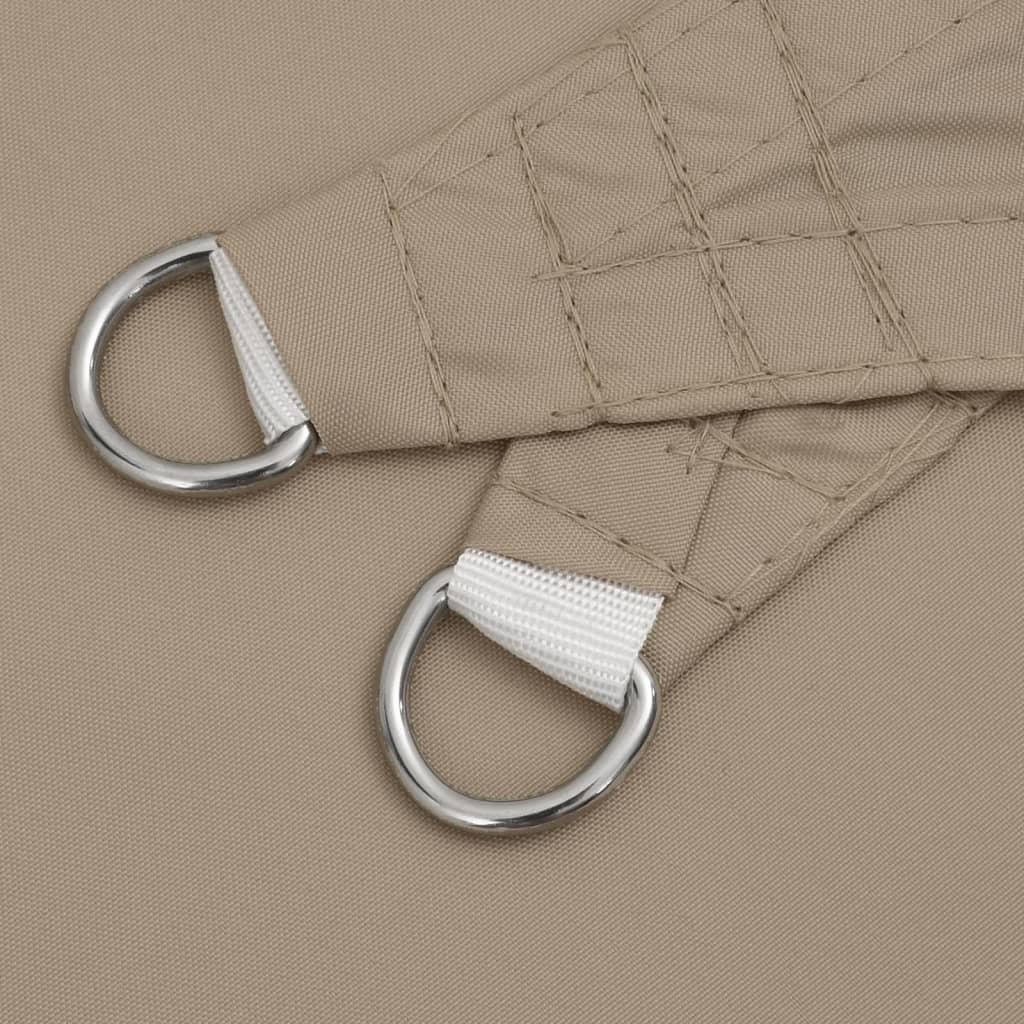 Parasole a Vela Oxford Triangolare 6x6x6 m Grigio Talpa