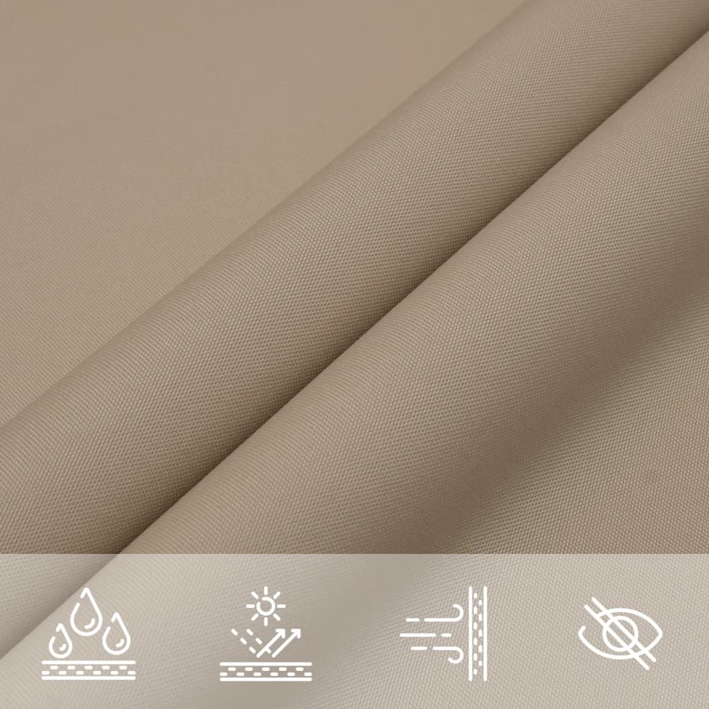 Parasole a Vela Oxford Triangolare 6x6x6 m Grigio Talpa
