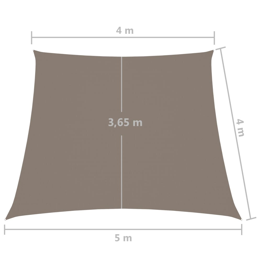 Parasole a Vela in Tela Oxford a Trapezio 4/5x4 m Talpa