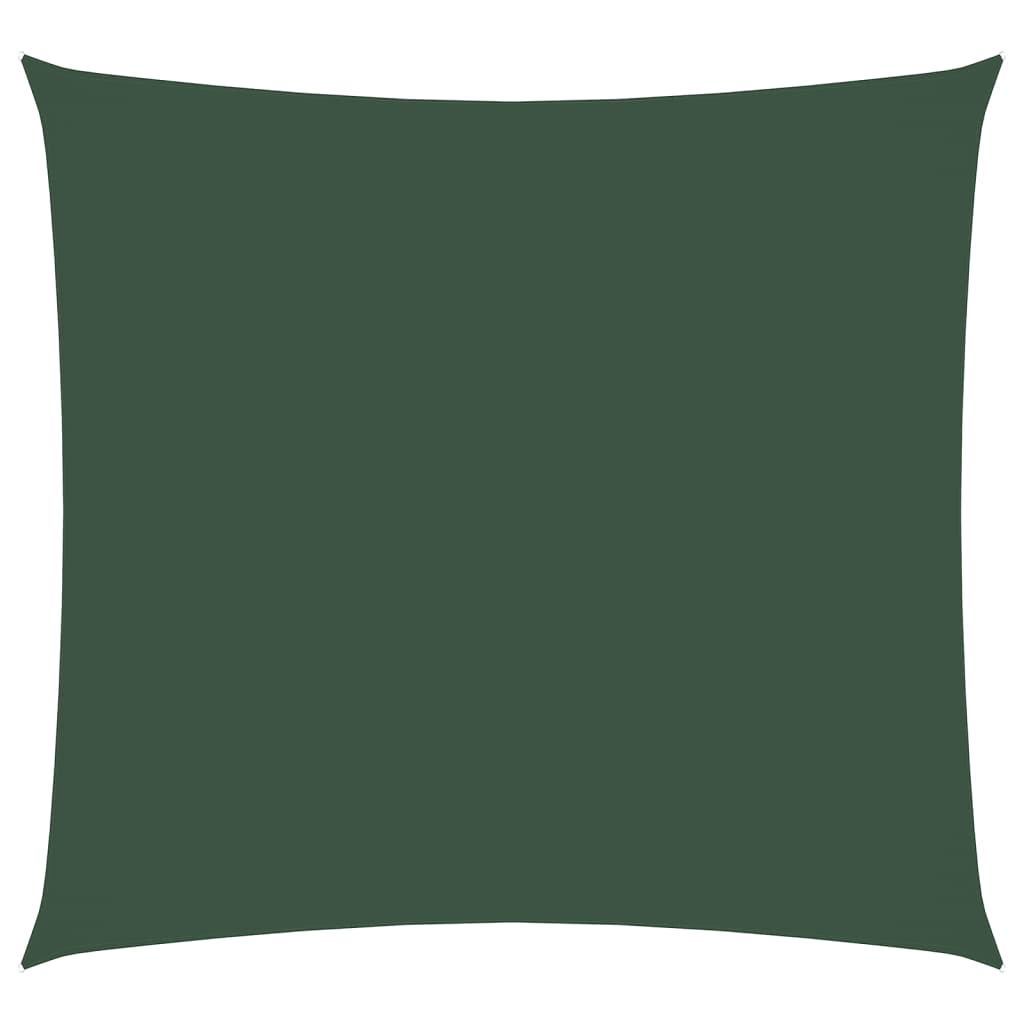 Vela Parasole in Tela Oxford Quadrata 4x4 m Verde Scuro