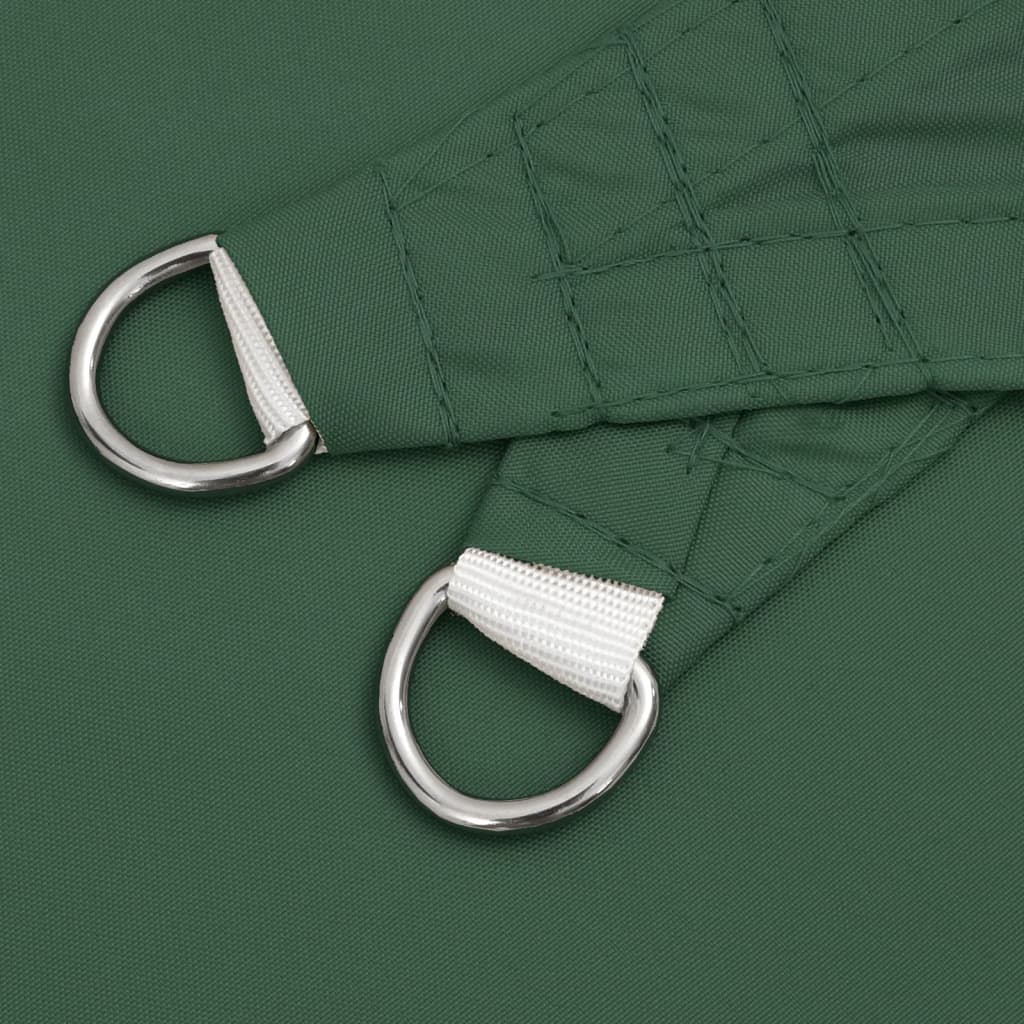 Parasole a Vela Oxford Triangolare 2,5x2,5x3,5 m Verde Scuro