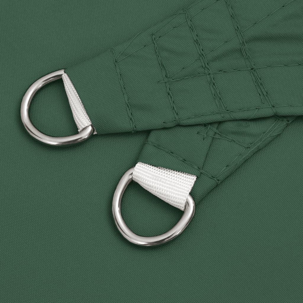 Parasole a Vela Oxford Triangolare 3x3x4,24 m Verde Scuro