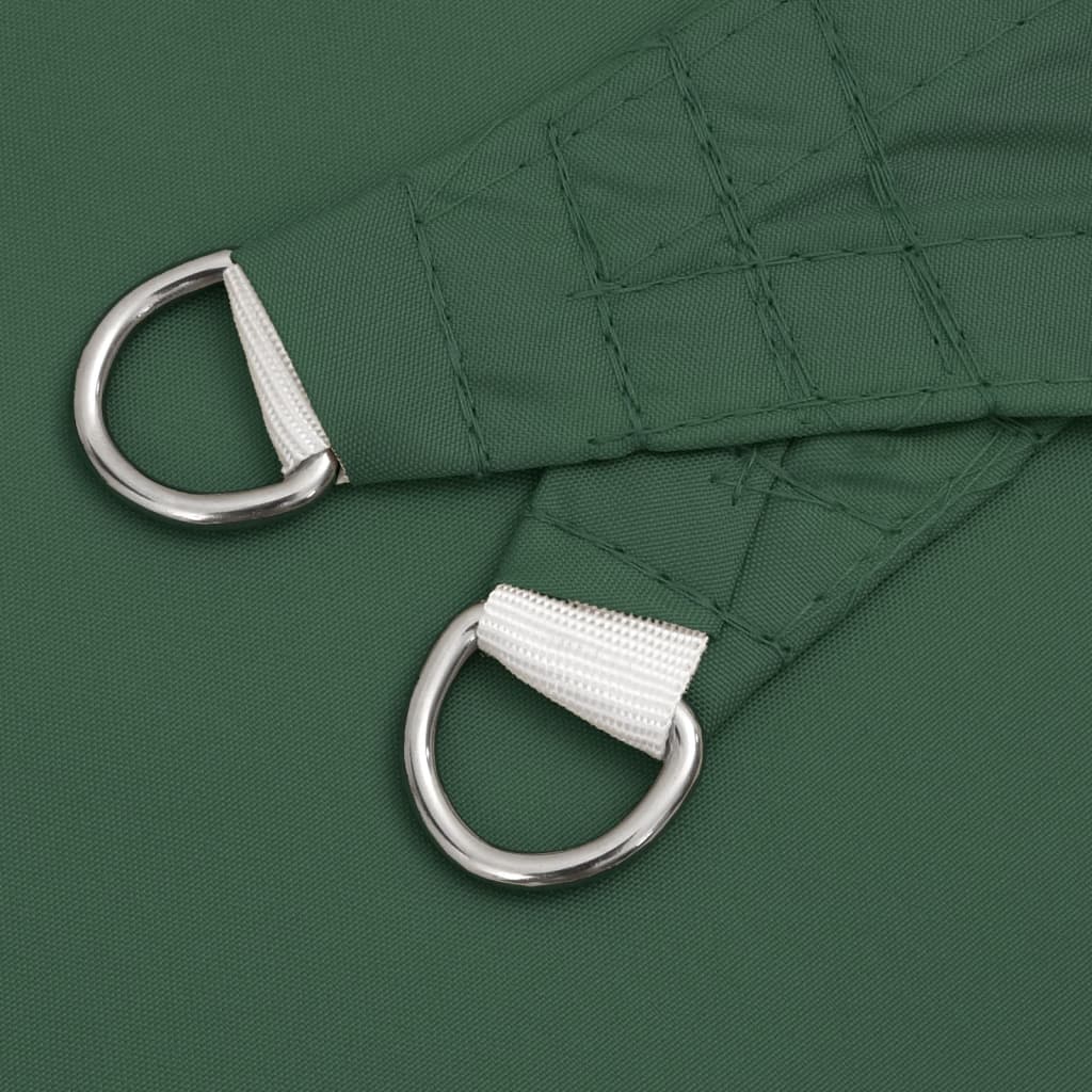 Parasole a Vela Oxford Triangolare 3x4x4 m Verde Scuro