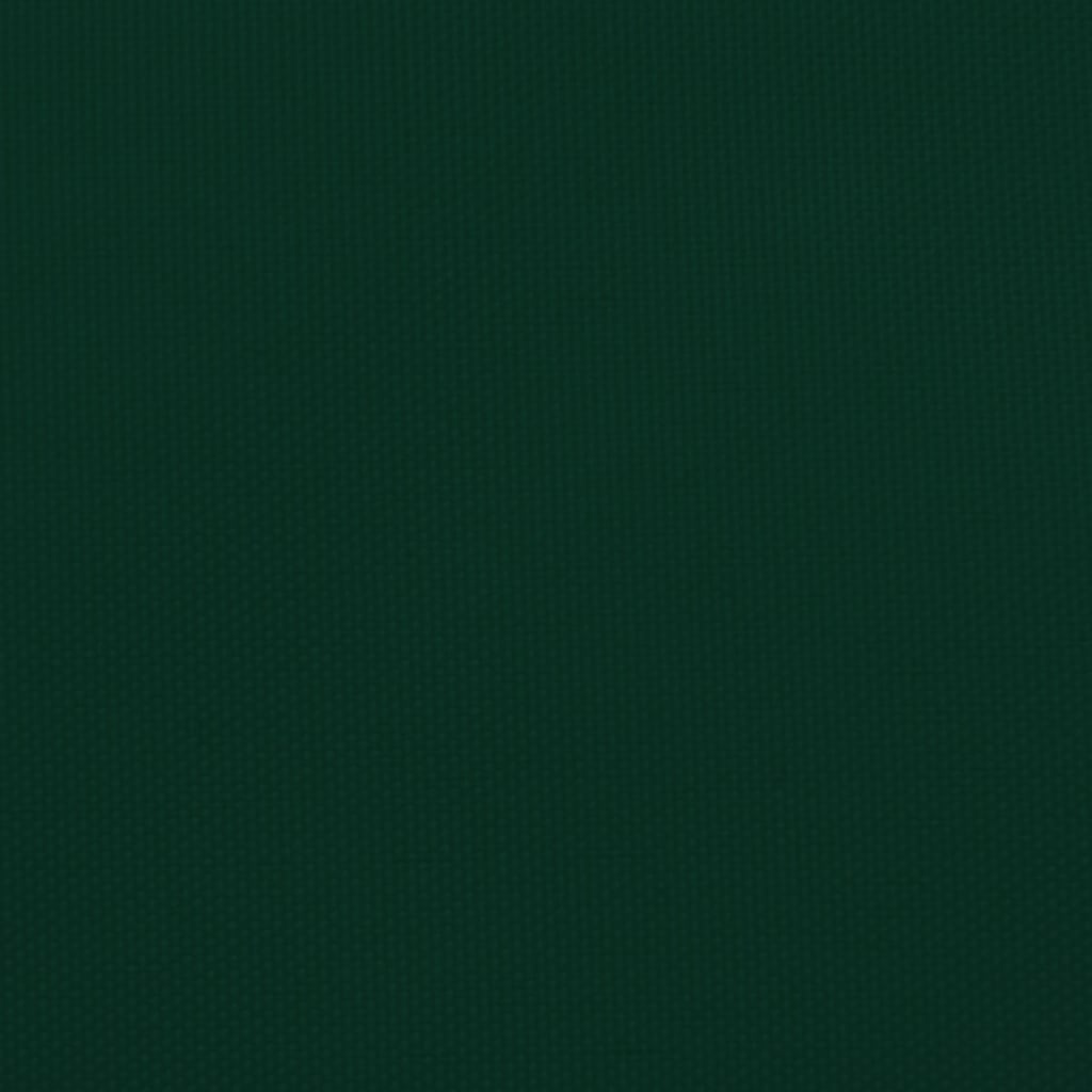 Parasole a Vela in Tela Oxford a Trapezio 3/5x4 m Verde Scuro