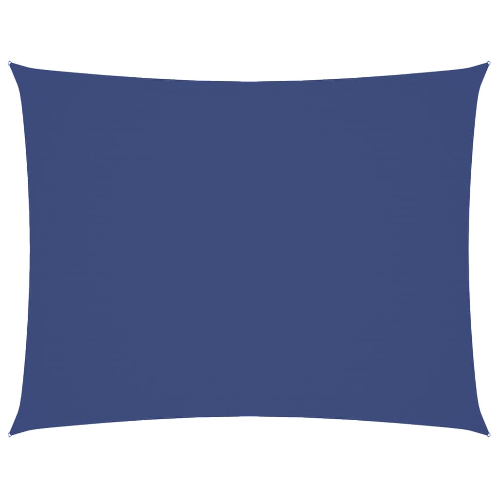 Parasole a Vela Tessuto Oxford Rettangolare 5x7 m Blu